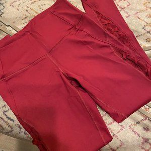 Victoria's Secret Lace Up/Mesh Accent Leggings